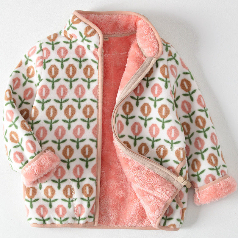 Children Fleece-lined Polar Fleece Jacket