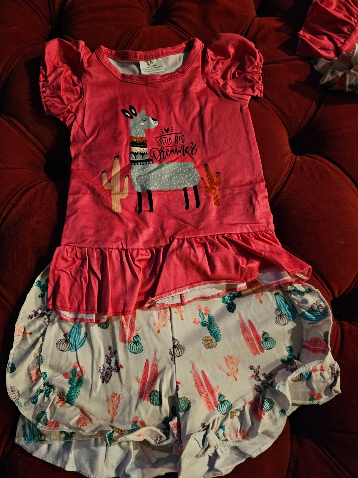 Llama and cactus short sets