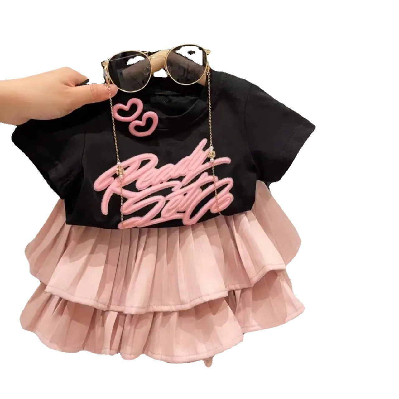 Pink House Children's Sweet Pettiskirt Skirt Women's Children's Suit