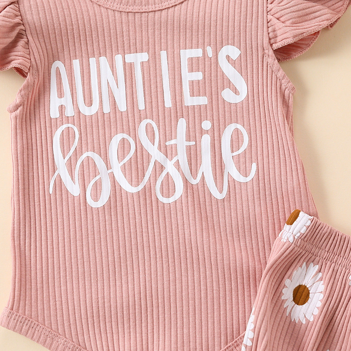 Cute Suit Romper Fake Drawstring Shorts Two-piece Set
