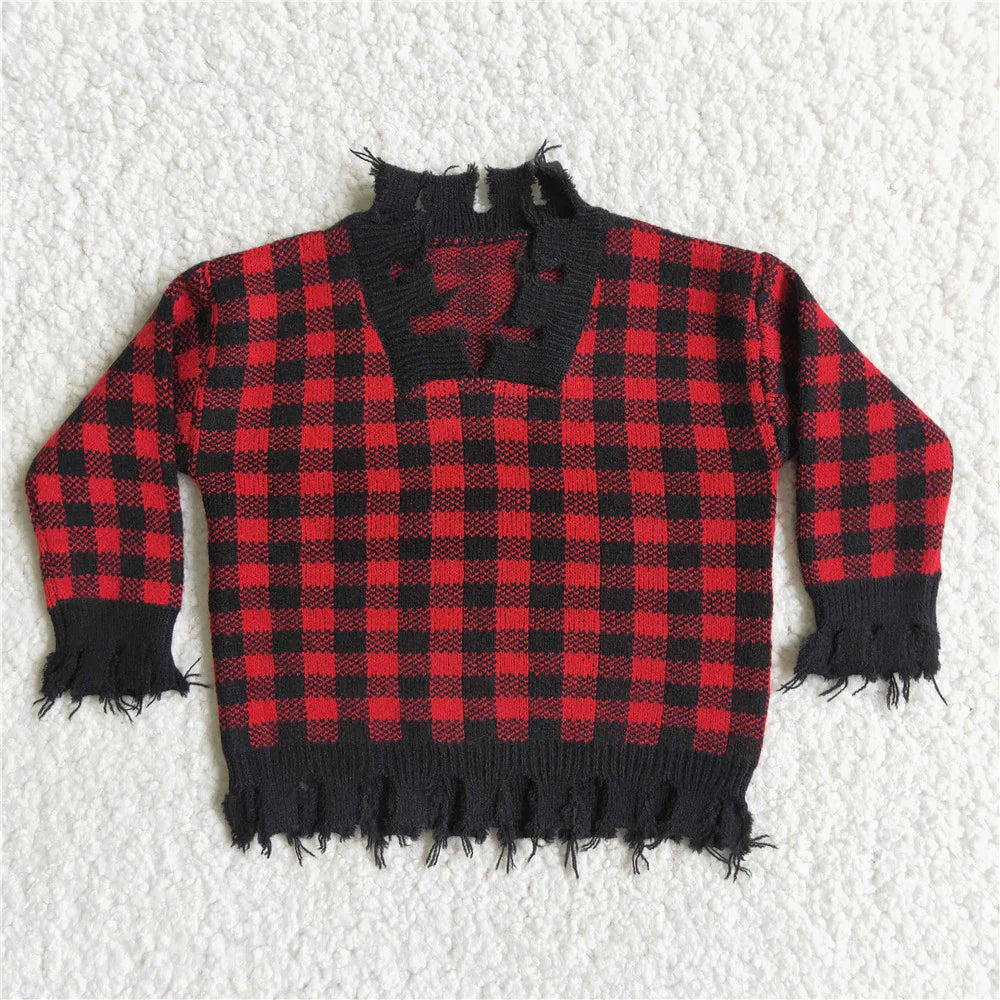 buffalo plaid sweater