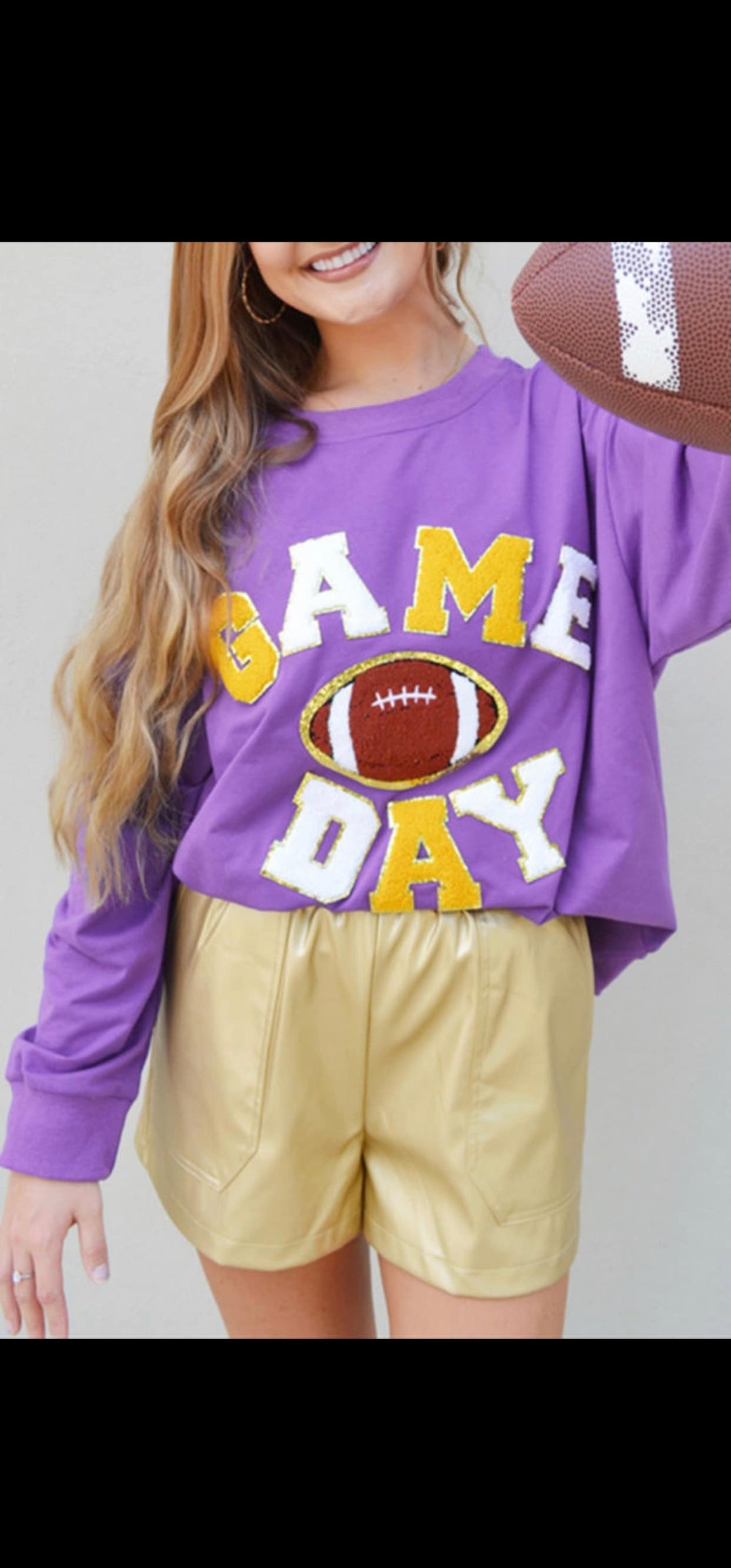 Purple game day sweatshirt
