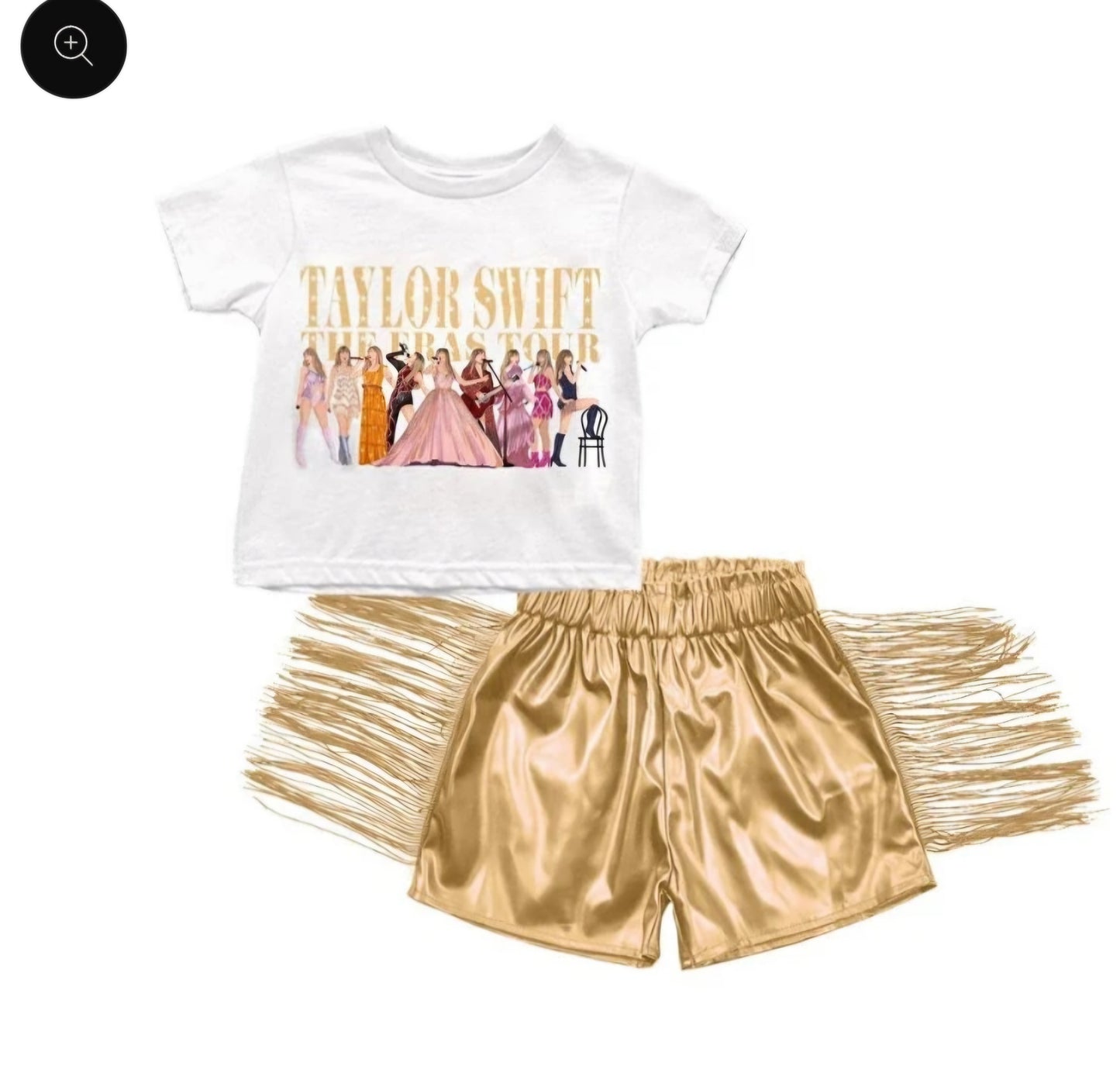 GoldTaylor Swift short set