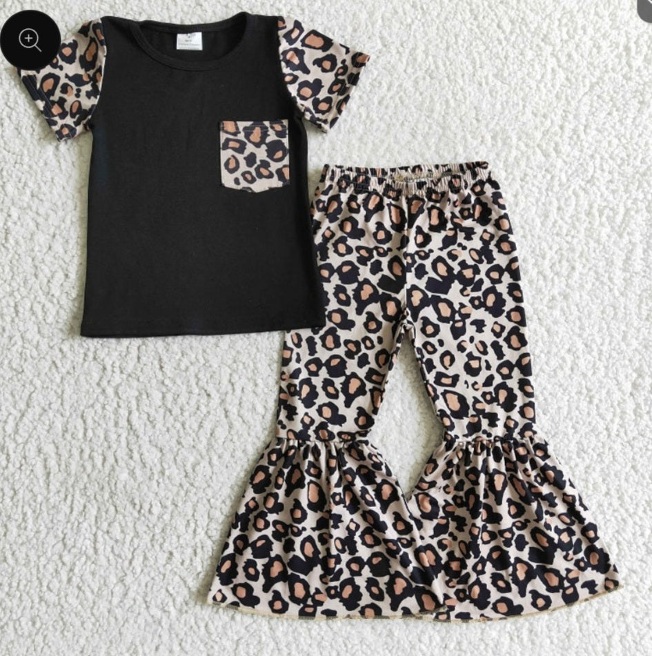 Cheetah print pant set