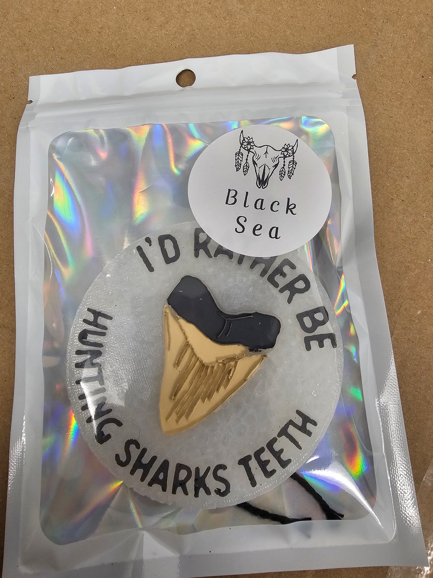 Id rather be hunting shark teeth freshie