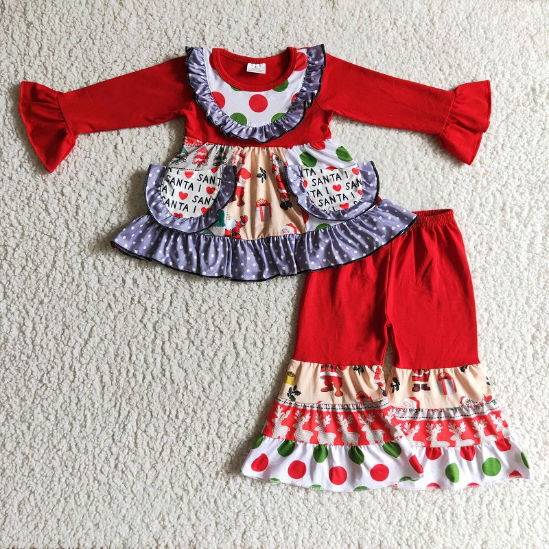 Christmas bell bottoms set