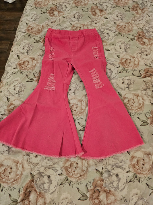 Pink bell bottoms